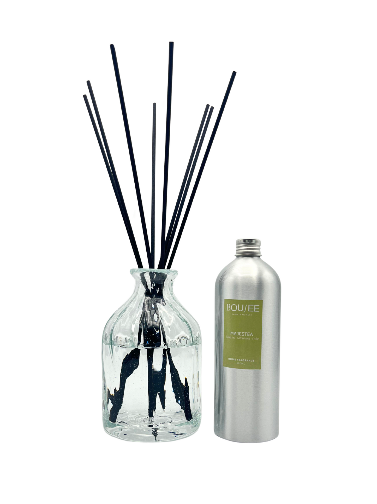 BOUJEE Monaco Lüme Diffuser with Majestea fragrance – White tea, cardamom, and cedar notes
