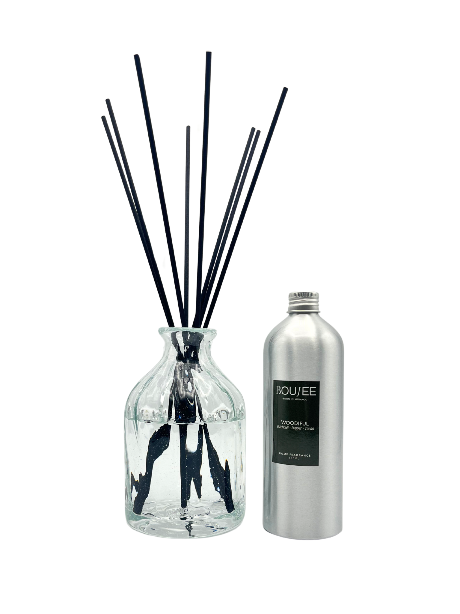 BOUJEE Monaco Lüme Diffuser with Woodiful fragrance – Patchouli, pepper, and tonka notes