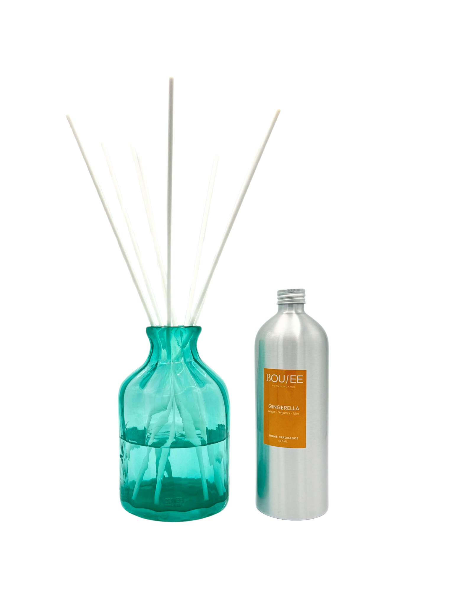 Limited edition turquoise diffuser from the Estae Collection by BOUJEE, customizable with your favorite fragrance.