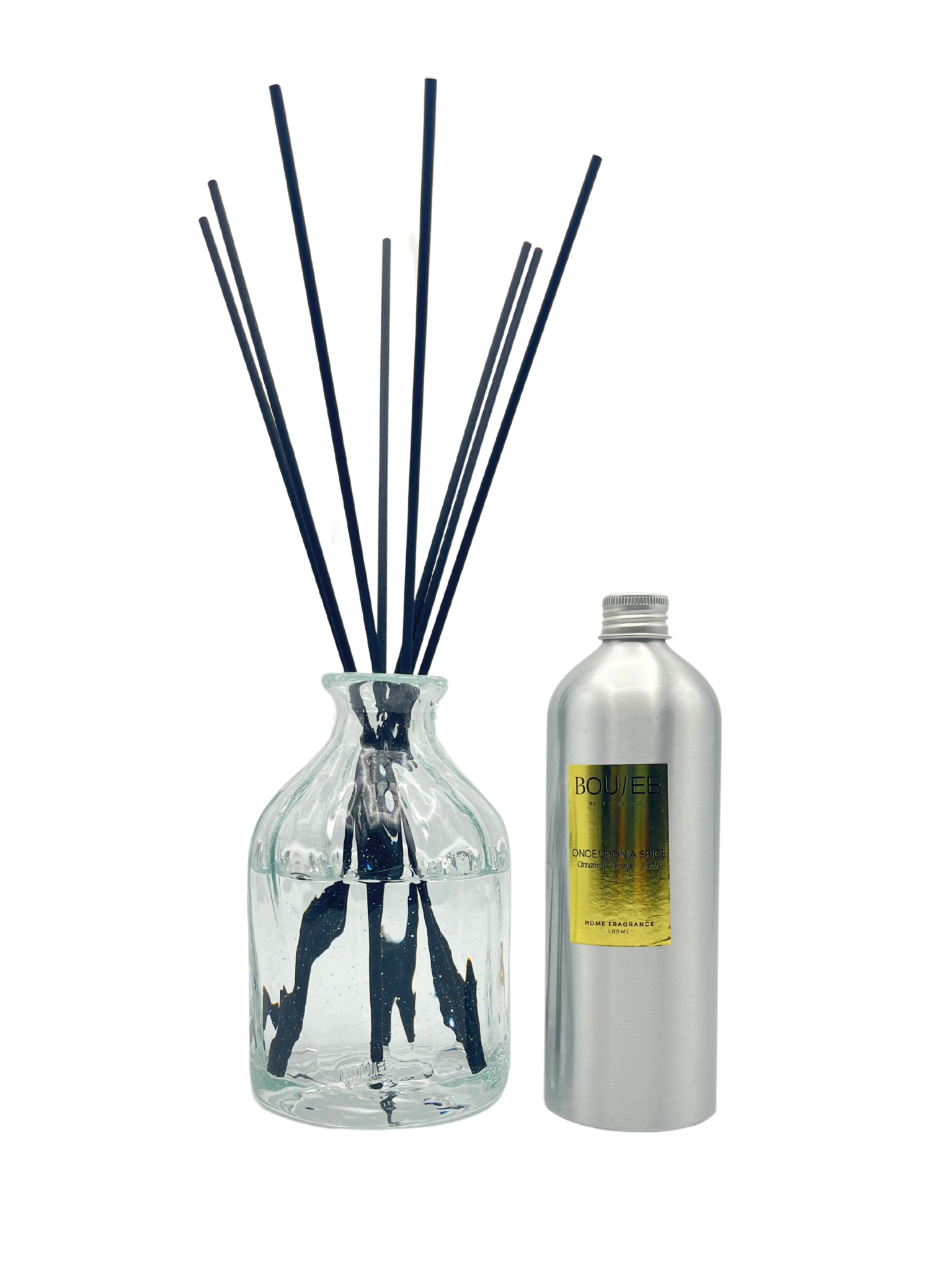 BOUJEE Monaco Lüme Diffuser with Once Upon a Spice fragrance – Cinnamon, orange, and tonka notes