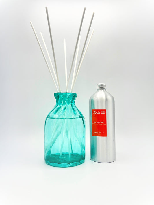 BOUJEE MONACO | LUXURY TURQUOISE DIFFUSER MADE IN FRENCH RIVIERA 500ML ORANGE BLOSSOM