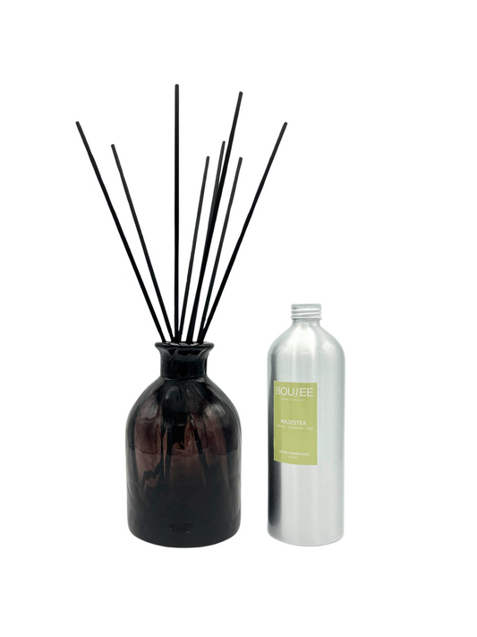 Majestea Diffuser by BOUJEE with White Tea, Cardamom, and Cedar fragrance.