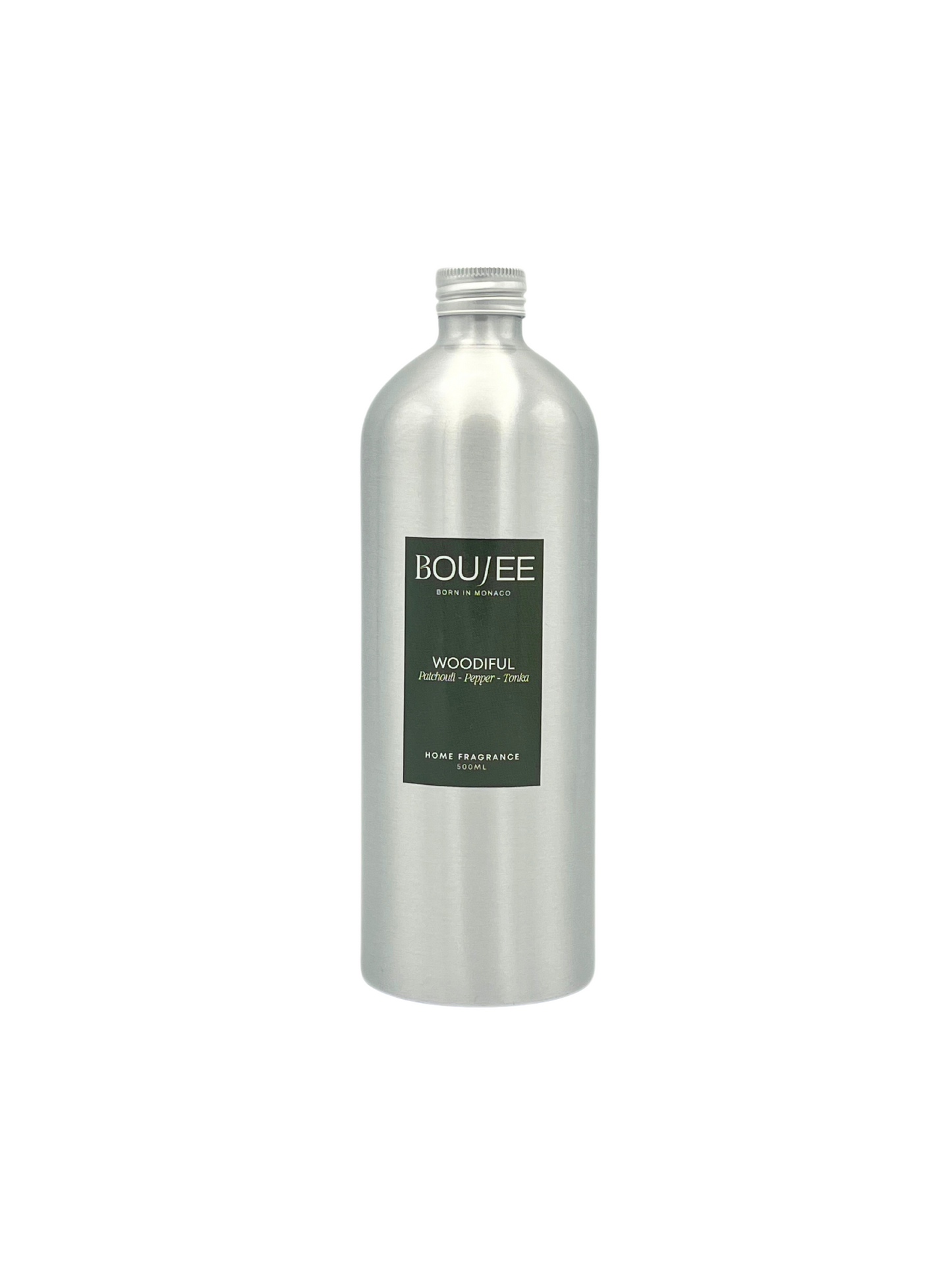 Woodiful diffuser refill by BOUJEE Monaco, bringing elegance and warmth to your home fragrance experience.